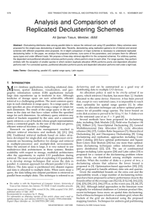 Analysis and Comparison of Replicated Declustering Schemes