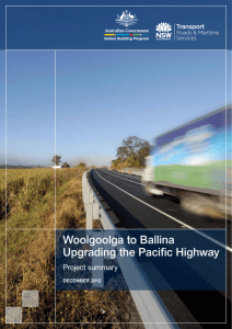 Woolgoolga to Ballina, Project Summary