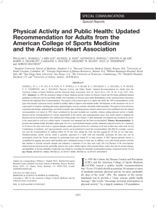 Physical Activity and Public Health