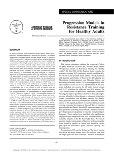 Progression Models in Resistance Training for Healthy Adults