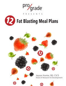 Fat Blasting Meal Plans - Phoenix Fitness Hamilton