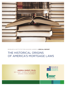 the historical origins of america's mortgage laws