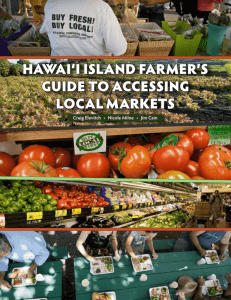 Hawaii Island Farmer's Guide to Accessing Local Markets