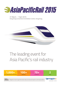 Asia Pacific Rail 2015 - The Hong Kong Institute of Steel Construction