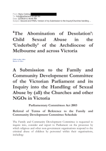 Child Sexual Abuse in the