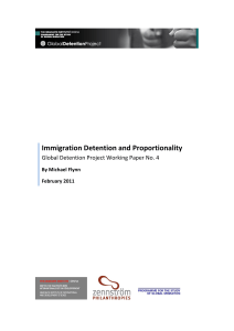 Immigration Detention and Proportionality