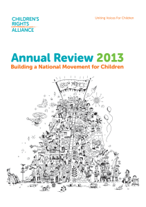 Annual Review 2013 - Children's Rights Alliance