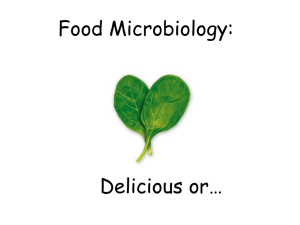 Food Microbiology: Delicious or…