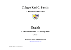 English 8 - Colegio Karl C. Parrish