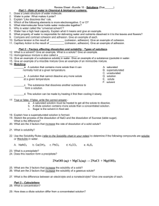 Review Sheet – Chapter 15 Solutions