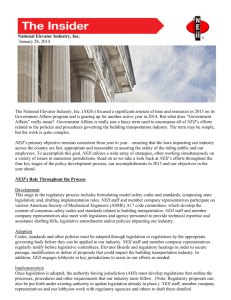 The National Elevator Industry, Inc. (NEII®) focused a significant