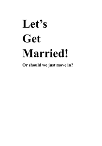 Lets Get Married - Presbyterian Church of Queensland