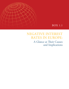 Negative iNterest rates iN europe