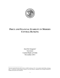 price and financial stability in modern central banking