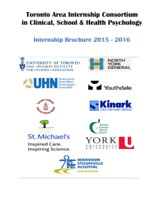 Toronto Area Internship Consortium in Clinical, School