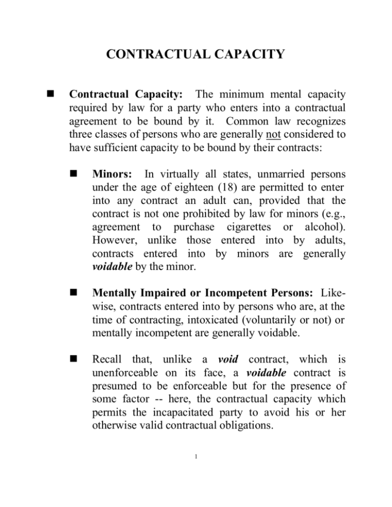 assignment worksheet 12 3 contractual capacity