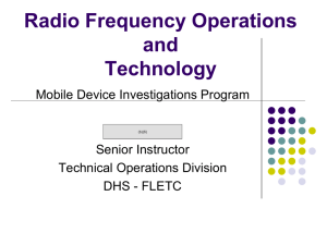 Radio Frequency Operations and Technology