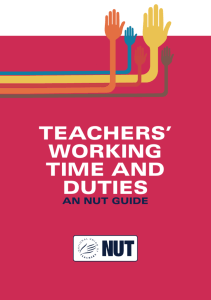 teachers' working time and duties
