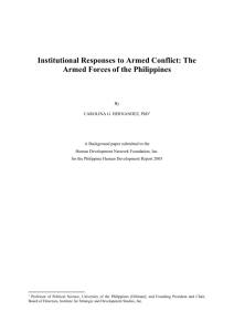 Institutional Responses to Armed Conflict