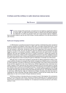 Civilians and the military in Latin American democracies