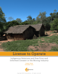 License to Operate: Indigenous Relations and Free