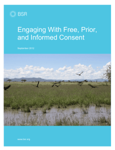 Engaging With Free, Prior, and Informed Consent