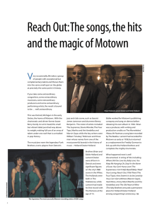 Reach Out:The songs,the hits and the magic of Motown
