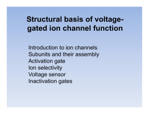 Structural basis of voltage-gated ion channel function