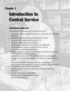 Introduction to Central Service