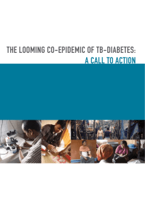 the looming co-epidemic of tb-diabetes