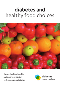 diabetes and healthy food choices