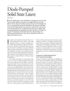 Diode-Pumped Solid State Lasers