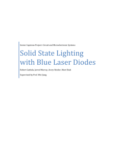 Solid State Lighting with Blue Laser Diodes