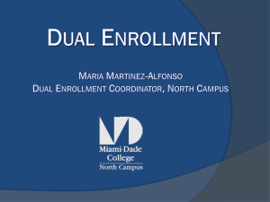 What Is Dual Enrollment? - Miami Lakes Educational Center