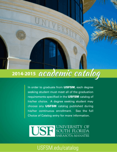 Table of Contents - USF Sarasota