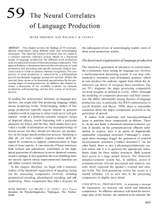59 The Neural Correlates of Language Production