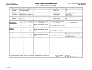 School Facility Audits - Alberta Ministry of Infrastructure