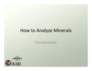 How to Analyze Minerals
