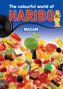 the colourful world of HARIBO