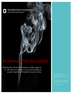 running the numbers - College of Public Health