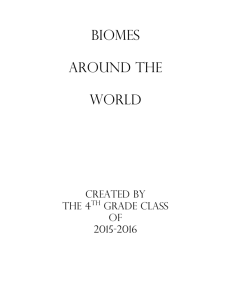 View the 4th grade's Biome textbook here.
