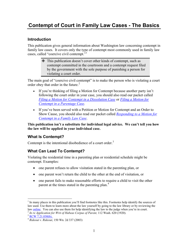 How To File Contempt Of Court In California prntbl