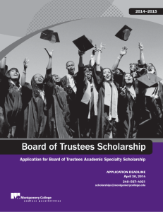 Board of Trustees Scholarship - Connected Communities Newswire