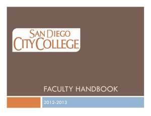 faculty handbook - San Diego City College