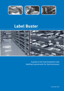 Label Buster – A guide to the Food Standards