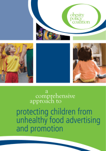 protecting children from unhealthy food advertising and promotion