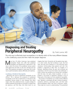 Diagnosing and Treating Peripheral Neuopathy