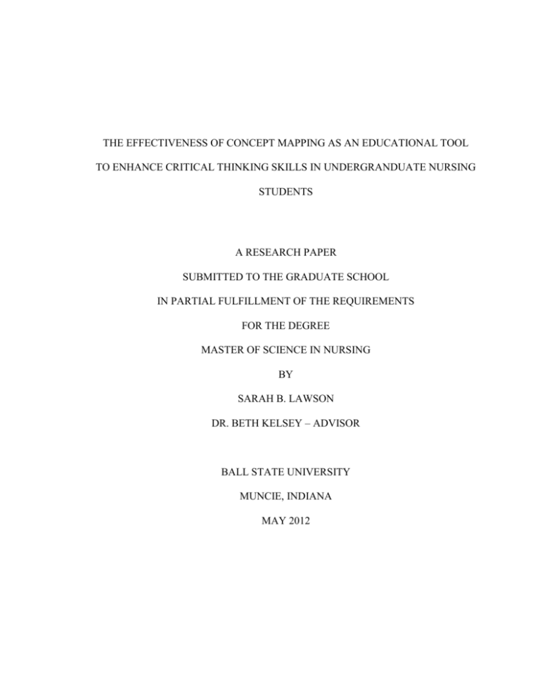 the effectiveness of concept mapping as an educational tool to