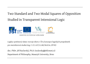 Two Standard and Two Modal Squares of Opposition Studied in