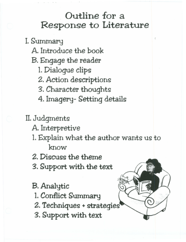 Outline For A Response To Literature